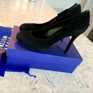 Stuart Weitzman Black Suede Heels Size 8.5/39